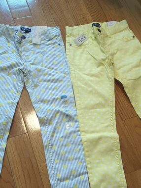 The Children's Place   Jegging - Yellow & Light Blue  2 pcs size 6x/7